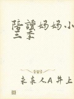 陪读妈妈小说第三季封面