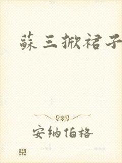 苏三掀裙子
