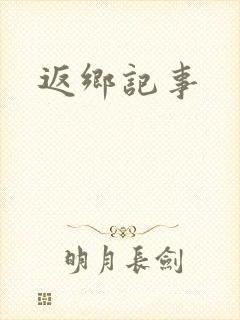 返乡记事封面