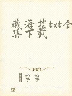 藏海花txt全集下载