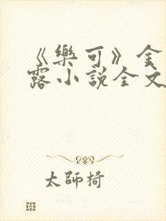 《乐可》金银花露小说全文免费阅读