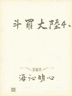 斗罗大陆4小说封面