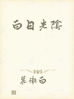 白日光阴封面
