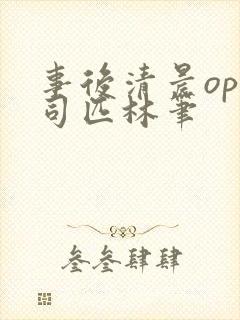 事后清晨op阿司匹林笔封面