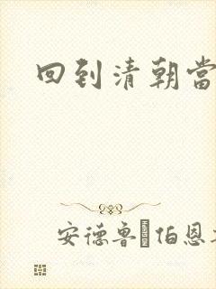 回到清朝当王爷