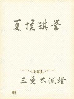 夏侯琪誉封面