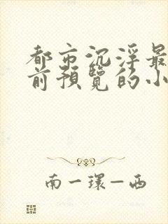 都市沉浮最快超前预览的小说3030