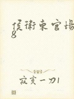 侯卫东官场笔记8