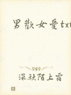 男欢女爱txt