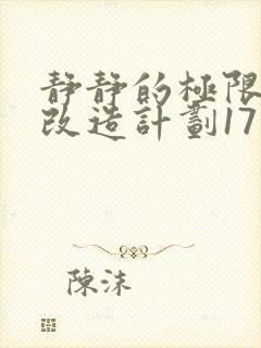 静静的极限自我改造计划17封面