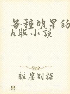 各种明星的综艺h版小说封面