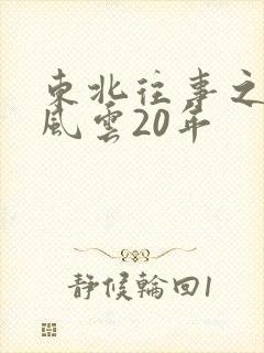 东北往事之黑道风云20年封面
