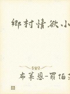 乡村情欲小说封面