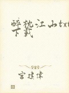 醉枕江山txt下载封面