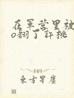 在军营里被cao翻了许桃