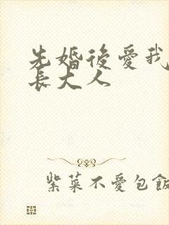 先婚后爱我的市长大人