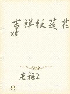 吉祥纹莲花楼txt