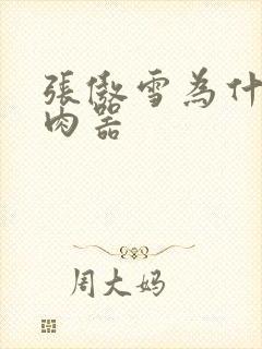 张傲雪为什么是肉器封面