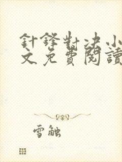 针锋对决小说全文免费阅读完整版