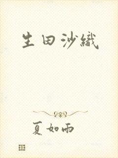 生田沙织封面