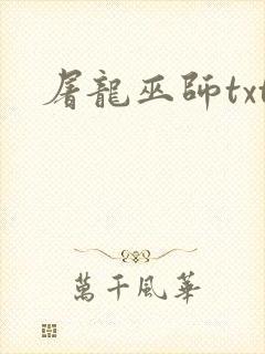 屠龙巫师txt封面