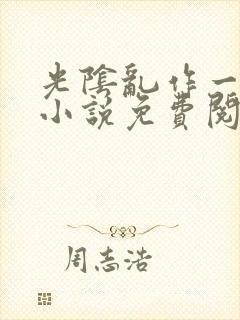 光阴乱作一团的小说免费阅读