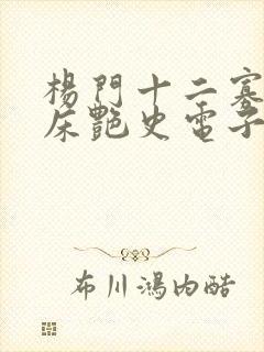 杨门十二寡妇肉床艳史电子书