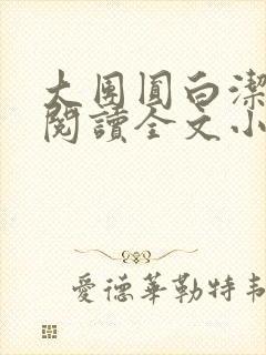 大团圆白洁免费阅读全文小说