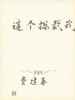 这个总裁我要了