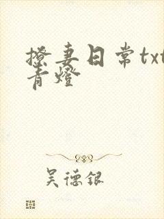 撩妻日常txt青灯