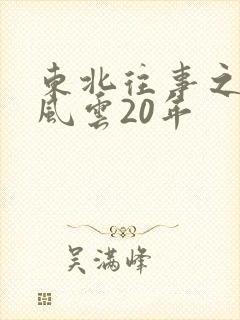 东北往事之黑道风云20年封面