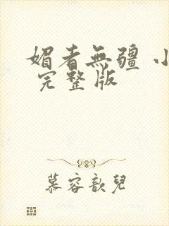 媚者无疆 小说 完整版封面