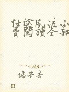仕途风流小说免费阅读全部章节