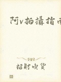 阿v拍摄指南
