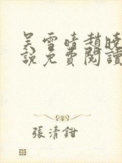 吴雪晴赵晓东小说免费阅读封面