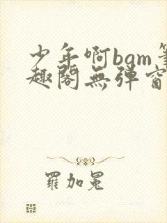 少年啊bgm笔趣阁无弹窗免费