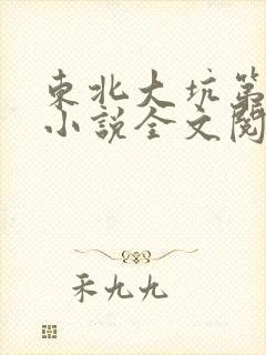 东北大坑第二部小说全文阅读