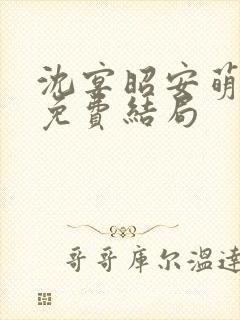 沈宴昭安萌全文免费结局
