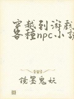 穿越到游戏里和各种npc小说