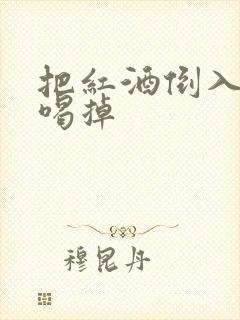 把红酒倒入b里喝掉封面