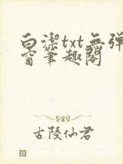 白洁txt无弹窗笔趣阁