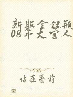 新版金银瓶2008年大官人封面