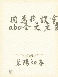 因为我误会glabo全文免费阅读