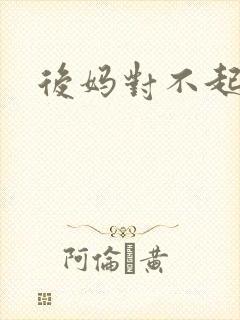 后妈对不起封面