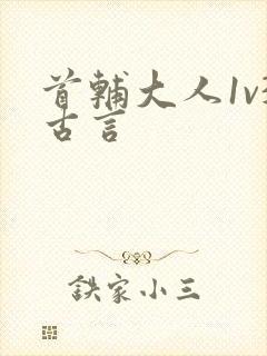 首辅大人1v3古言封面