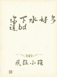 你下水好多下水道bd