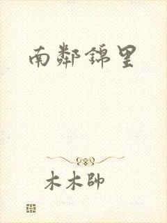 南邻锦里封面