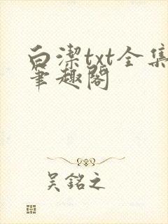 白洁txt全集笔趣阁