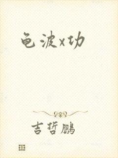 龟波x功封面