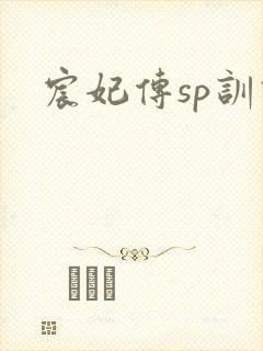 宸妃传sp训诫
